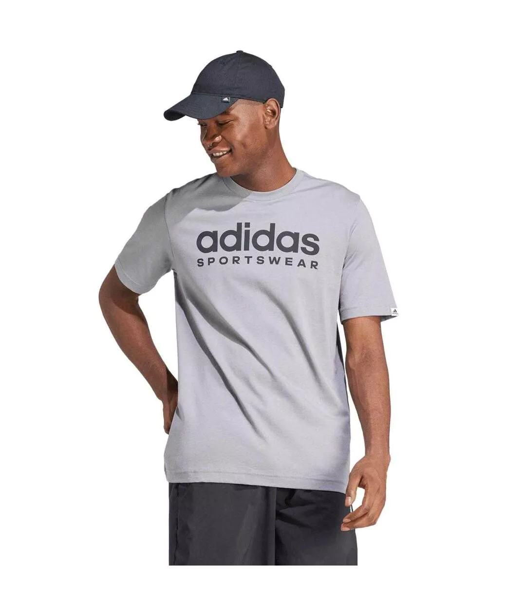 T-shirt Sportswear Homme Gris Adidas-1