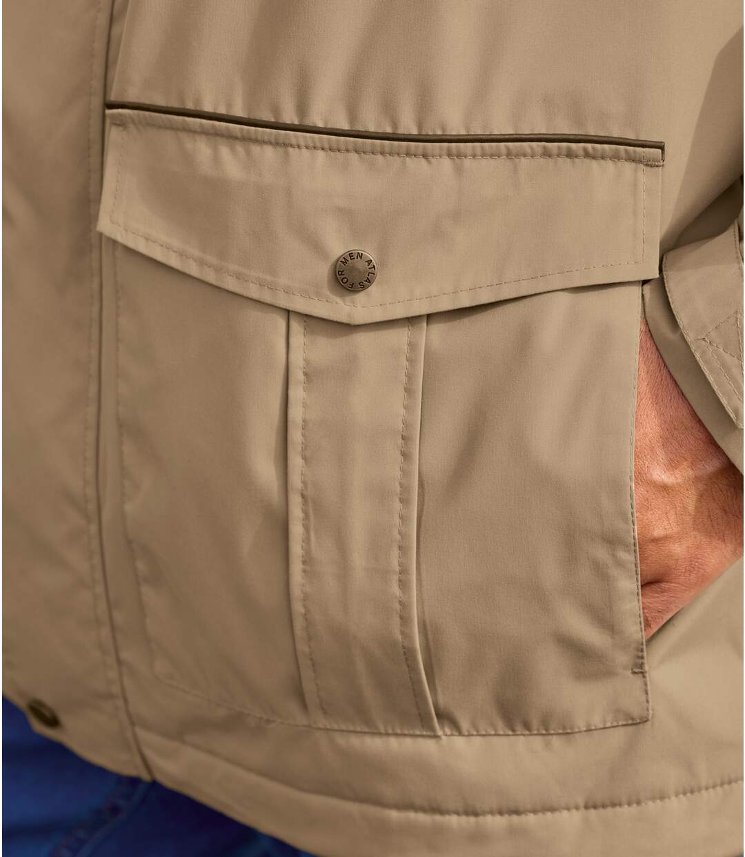Mikropolár bélésű sokzsebes parka-4