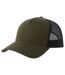 Rapper 5 panel cotton sustainable trucker cap olive/black Atlantis-1