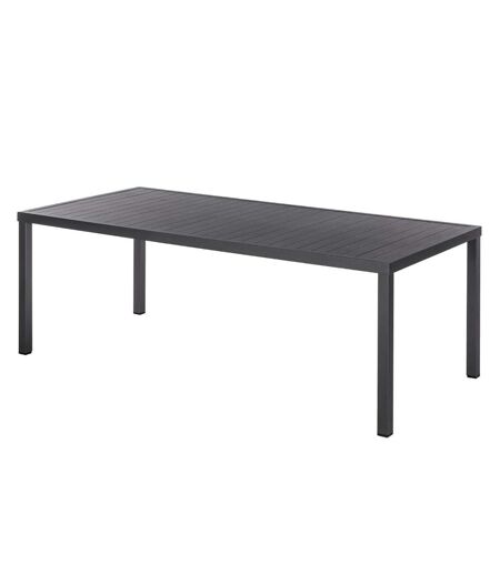 Table fixe rectangulaire Piazza - 8 Places - Graphite