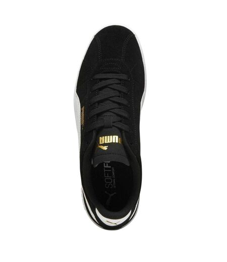 Mens Club Ii Suede Flat Trainers Black White Puma