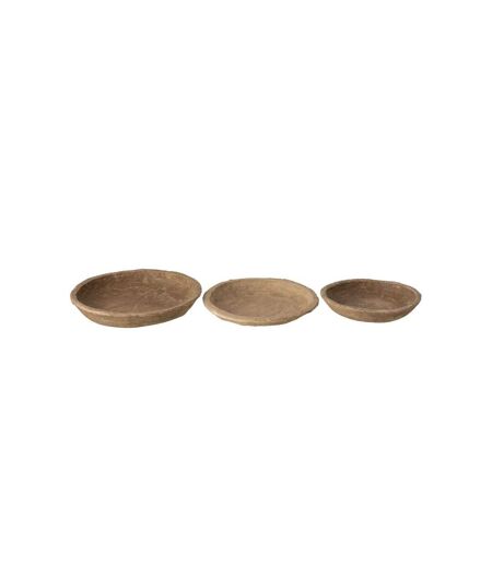 Paris Prix - Lot De 3 Coupelles Déco chad 40cm Naturel