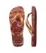 Mens Hogwarts Graphic Print Flip Flops Mahogany Harry Potter-4