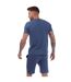 Mens Rowan T-shirt & Shorts Set Set Blue Nicce-3