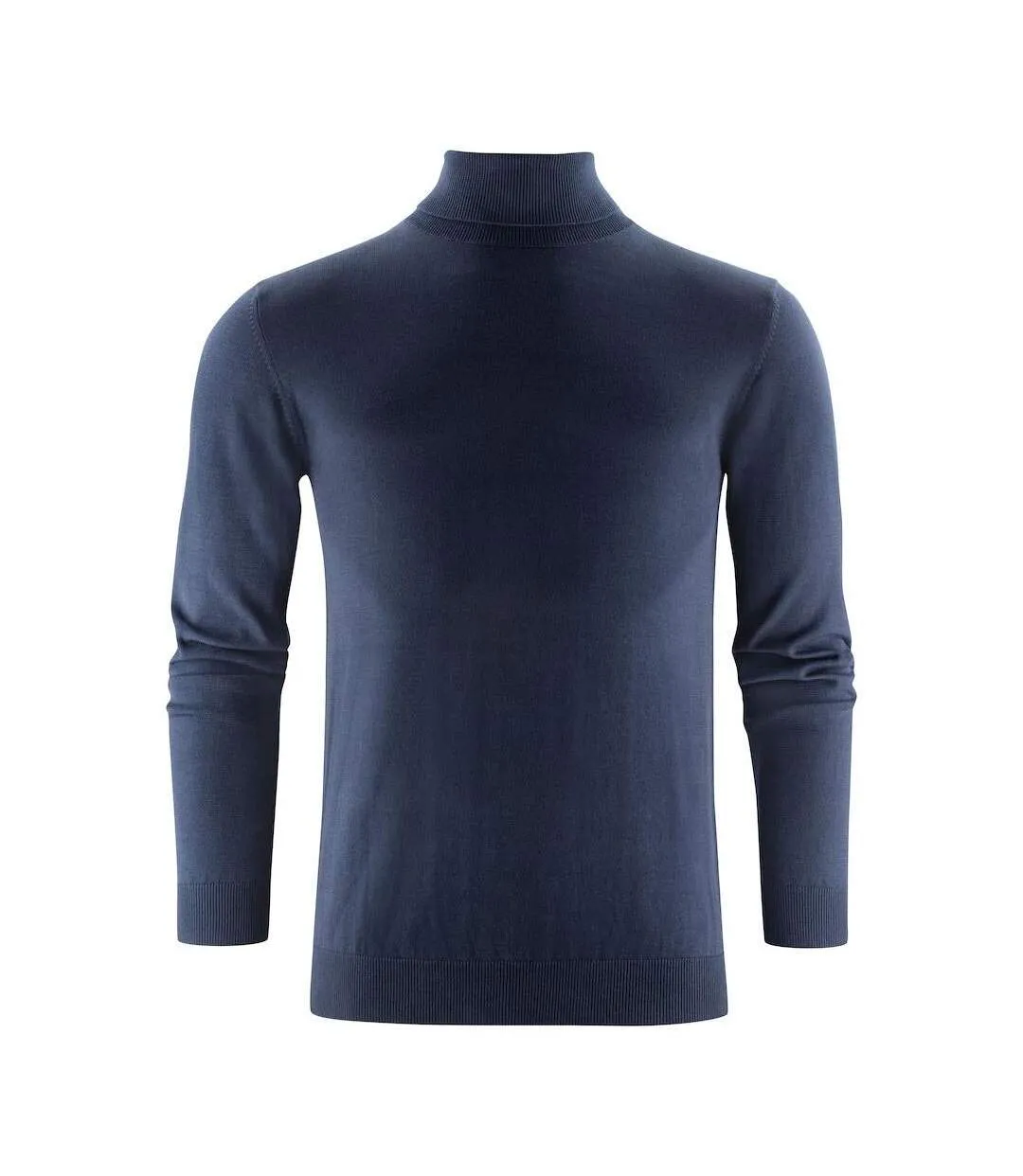 Mens Ashland Turtle Neck Pullover Navy James Harvest-2