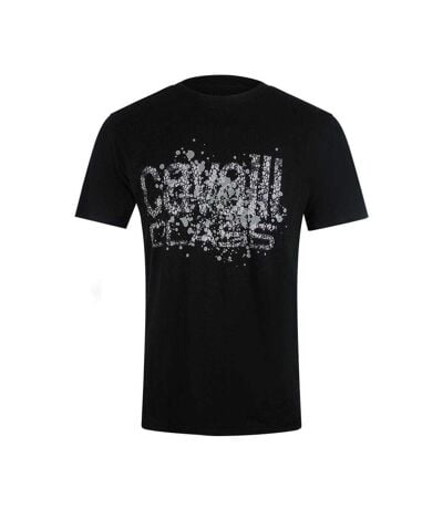 T-shirt Motif/style Fissuré Homme Noir Cavalli Class