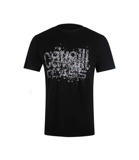 T-shirt Motif/style Fissuré Homme Noir Cavalli Class