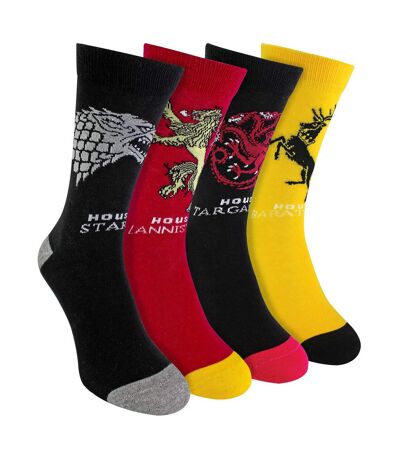 Mens 4 Pack Novelty Game Of Thrones Houses Socks