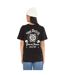 T-shirt femme col rond avec imprimé devant et dos Rose Vondutch-3