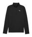 Mens Performance Quarter Zip Tailored Long-sleeved Top Black Puma-1