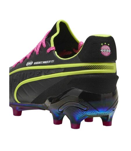 Mens King Ultimate Firm Ground Football Boots Black Lime Pink Puma