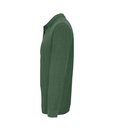 SOLS Unisex Adult Planet Piqué Long-Sleeved Polo Shirt (Bottle Green)