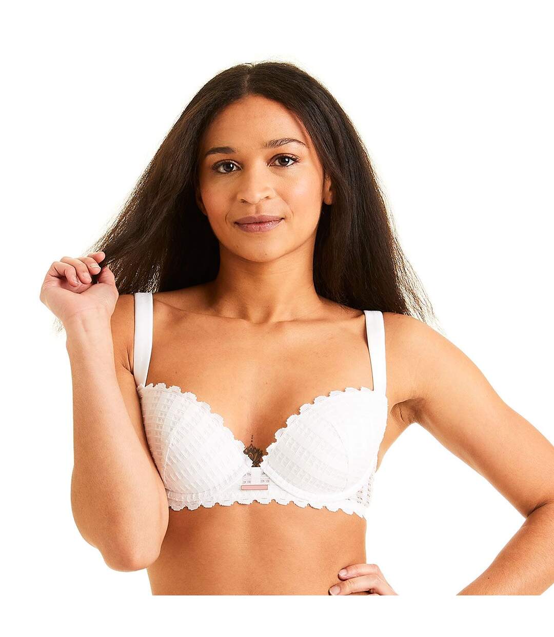 Soutien-gorge ampliforme coque moulée blanc Speculoos-2