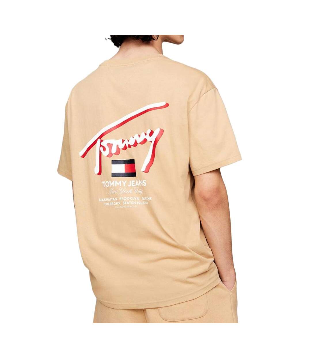 T-shirt Beige Homme Tommy Hilfiger DM0DM18574 - 3XL