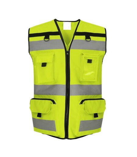 Unisex adult ripstop hi-vis tool vest hi vis yellow Yoko