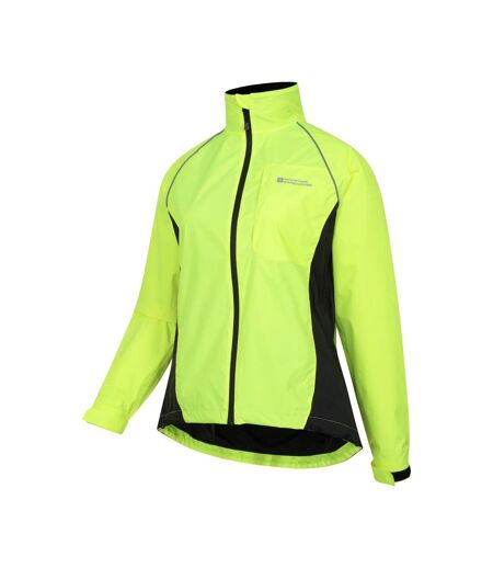 Womens/ladies Adrenaline Ii Iso-viz Waterproof Jacket Bright Yellow Mountain Warehouse