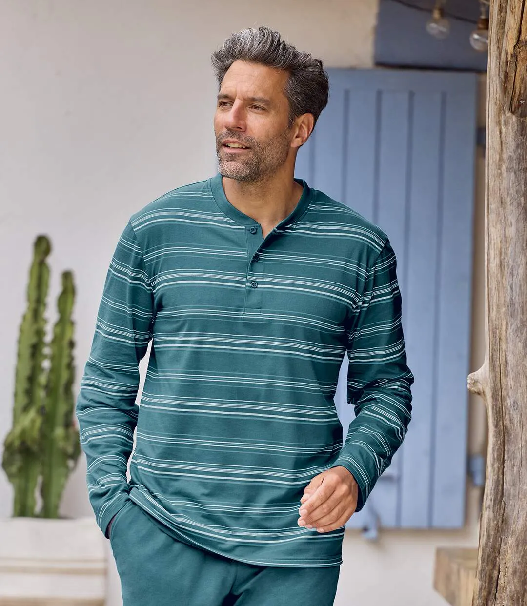 Le Pyjama Col Boutonné Rayé-3