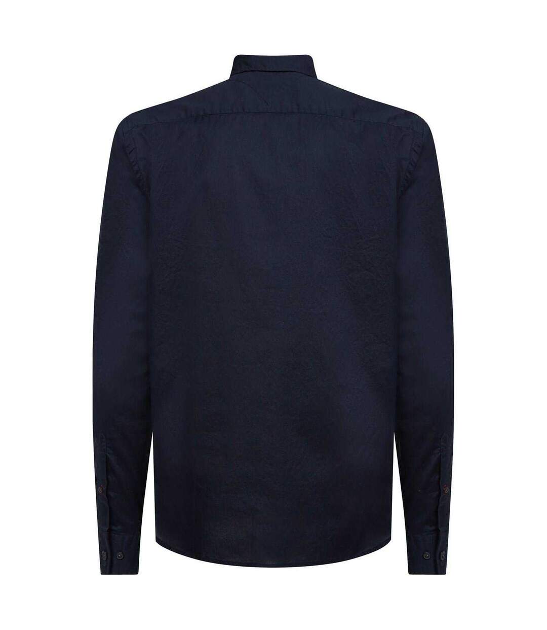 Mens Core Flex Poplin Long-sleeved Shirt Dark Navy Tommy Hilfiger-2