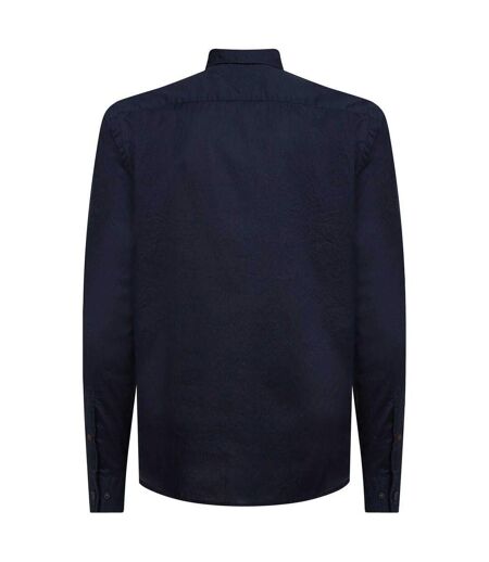 Mens Core Flex Poplin Long-sleeved Shirt Dark Navy Tommy Hilfiger