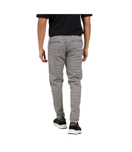 Pantalon De Jogging Motif/style À Carreaux Homme Gris Brave Soul