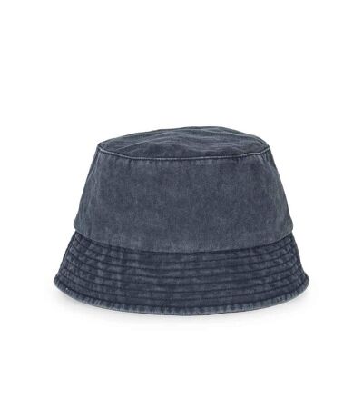 Unisex Adult Faded Bucket Hat Navy Blue Native Spirit