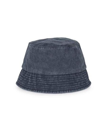 Unisex Adult Faded Bucket Hat Navy Blue Native Spirit
