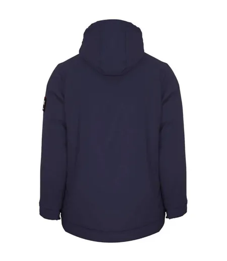 Doudoune Matelassée Motif/style Circulaire Homme Bleu Marine Plein Sport
