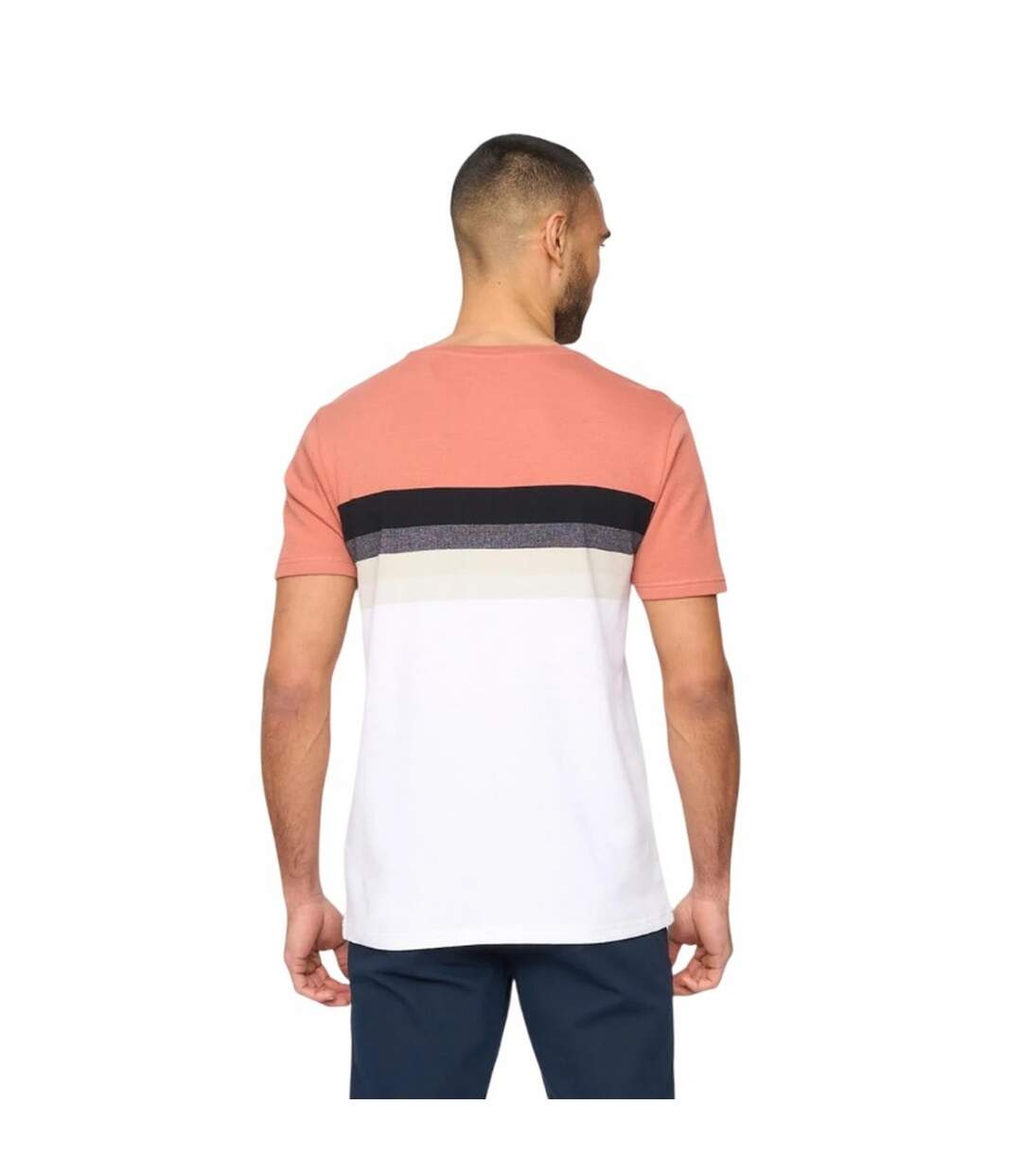 Mens Kemble T-shirt Pink Black Bewley & Ritch-2