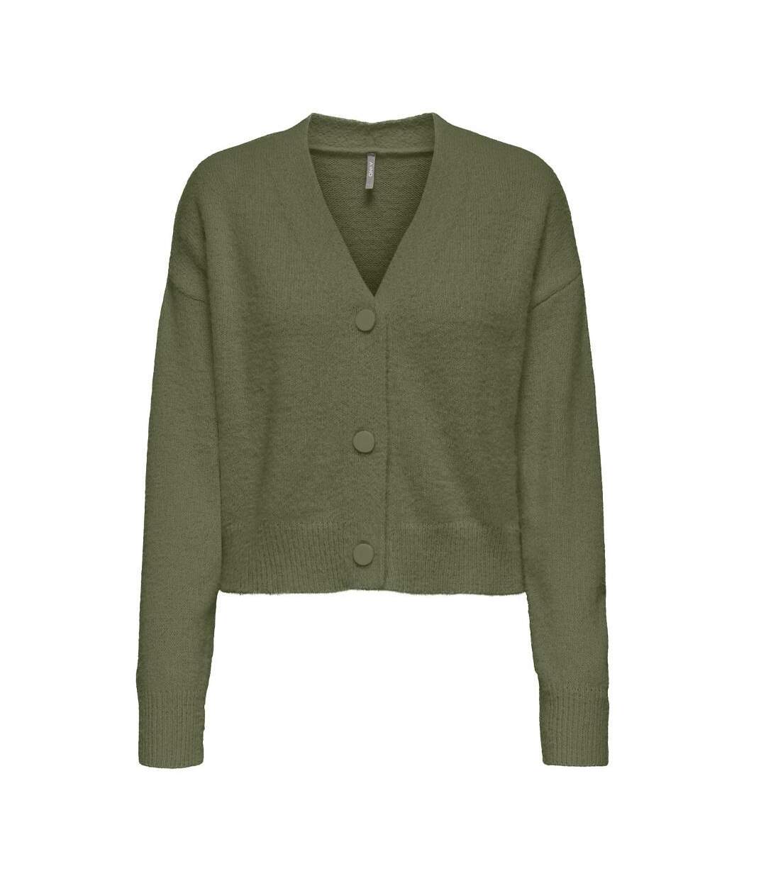 Gilet kaki femme only pio-1