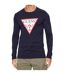 T-shirt Manches Longues Homme Bleu Marine Guess-1