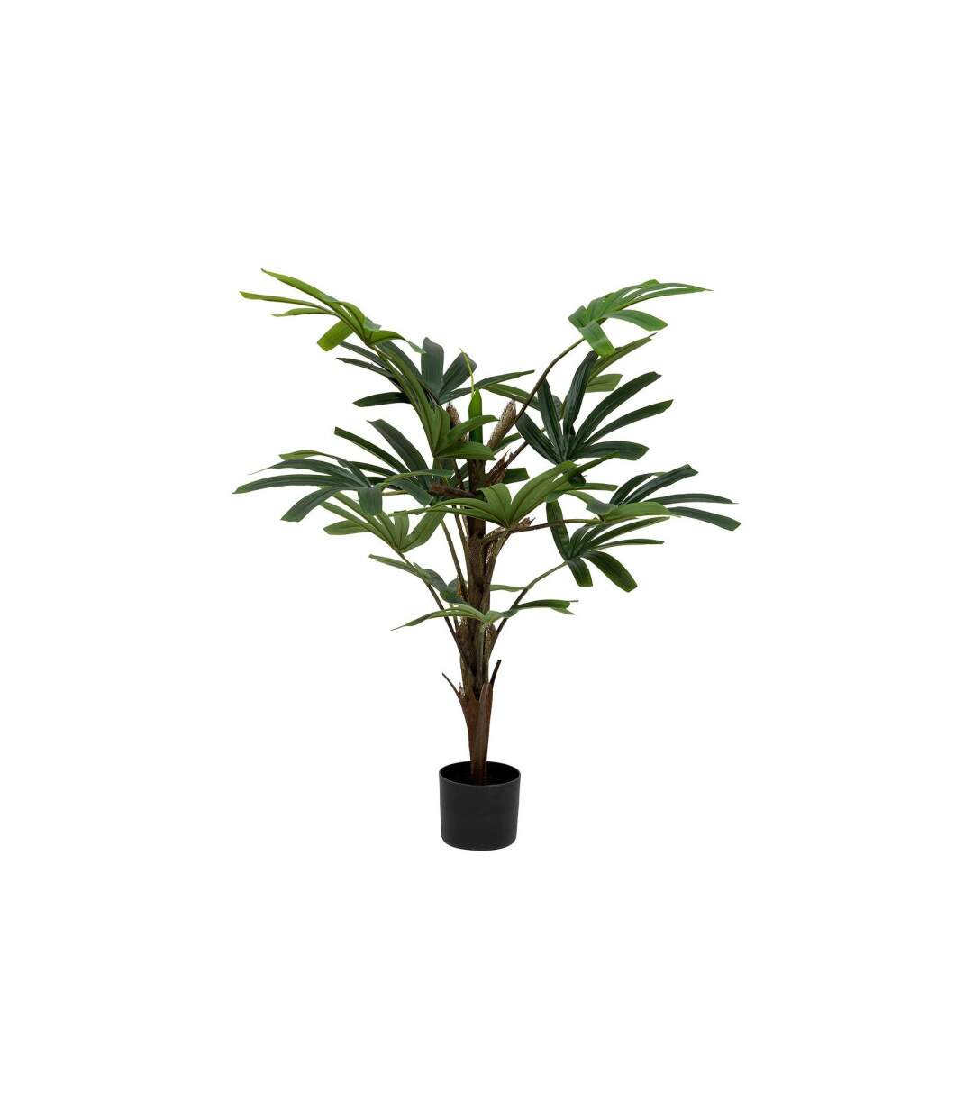 Plante Artificielle en Pot Palmier 120cm Noir-1