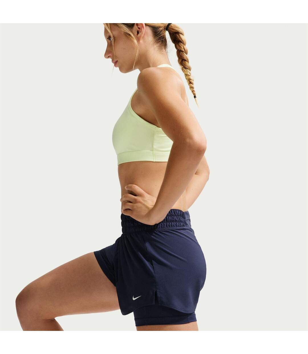 Short De Course Pro Femme Bleu Nuit Nike-4