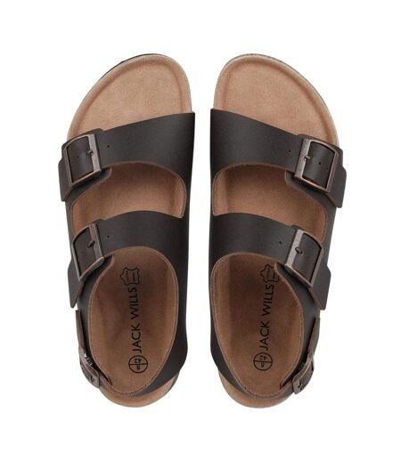 Mens Leather Sandals Brown Jack Wills