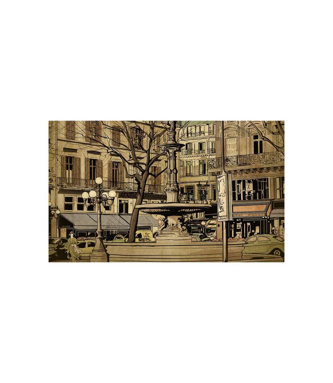Papier Peint Parisian Fountain II 450x270cm-2