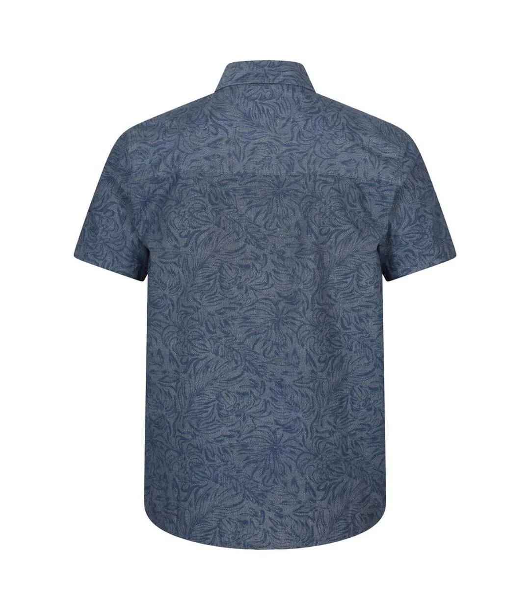 Chemise Manches Courtes Motif/style À Motifs Tropical Homme Bleu Pâle Mountain Warehouse-2