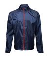 2786 - Lot de 2 vestes de pluie légères - Homme (Bleu marine/Rouge) - UTRW7001