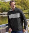 2er-Pack Sweatshirts aus Molton mit RV-Kragen Atlas For Men