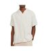 Chemisette rayures blanc/beige homme jack & jones cabana - l-1