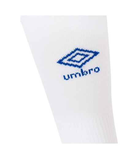 Mens 25/26 Rangers Fc Away Socks Brilliant White Lapis Blue Flame Scarlet Umbro
