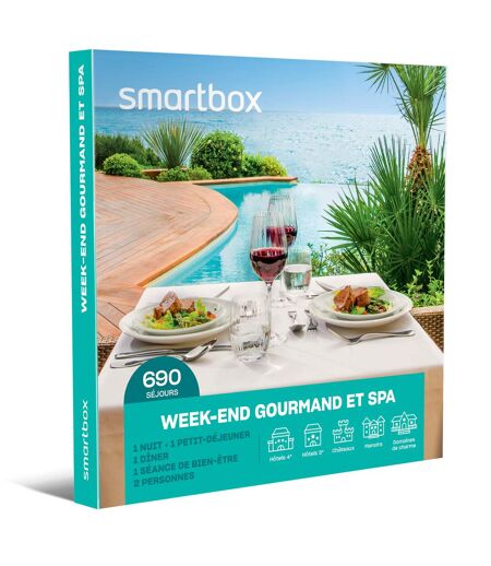 Week-end gourmand et spa - SMARTBOX - Coffret Cadeau Séjour