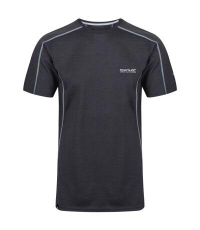 Regatta Mens Tornell Super Soft Merino Wool T-Shirt (Seal Grey) - UTRG4155