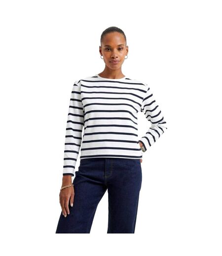T-shirt Manches Longues Rallie Femme Blanc French Connection
