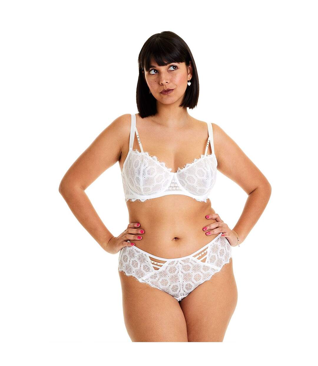 Soutien-gorge à armatures grand maintien blanc Imprévisible