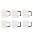Lot de 6 Mugs en Verre Mia 20cl Transparent-1