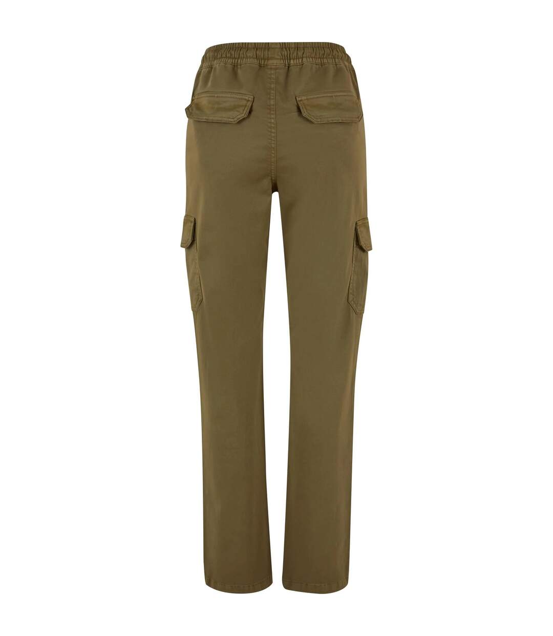 Womens/ladies Twill High Waist Cargo Trousers Tiniolive Urban Classics-2