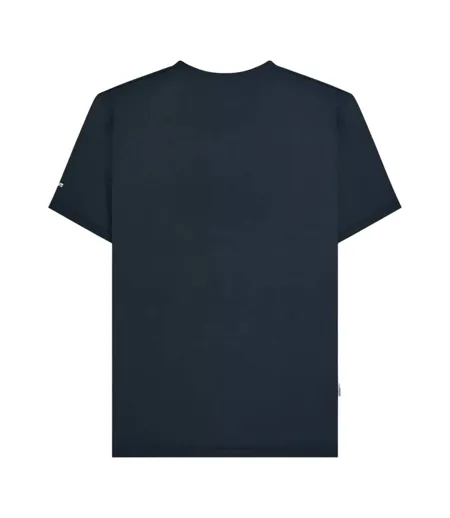 Mens Racing Stripe T-shirt Navy Smoke Blue Lambretta