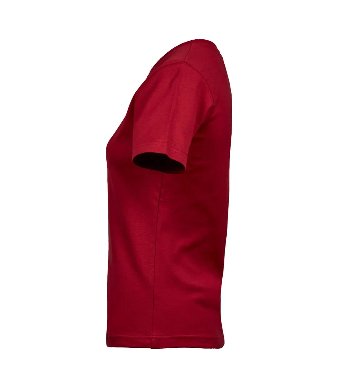 Womens/ladies Interlock T-shirt Deep Red Tee Jays-3