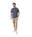 Mens Striped Crew Neck T-shirt Navy Saltwell-1