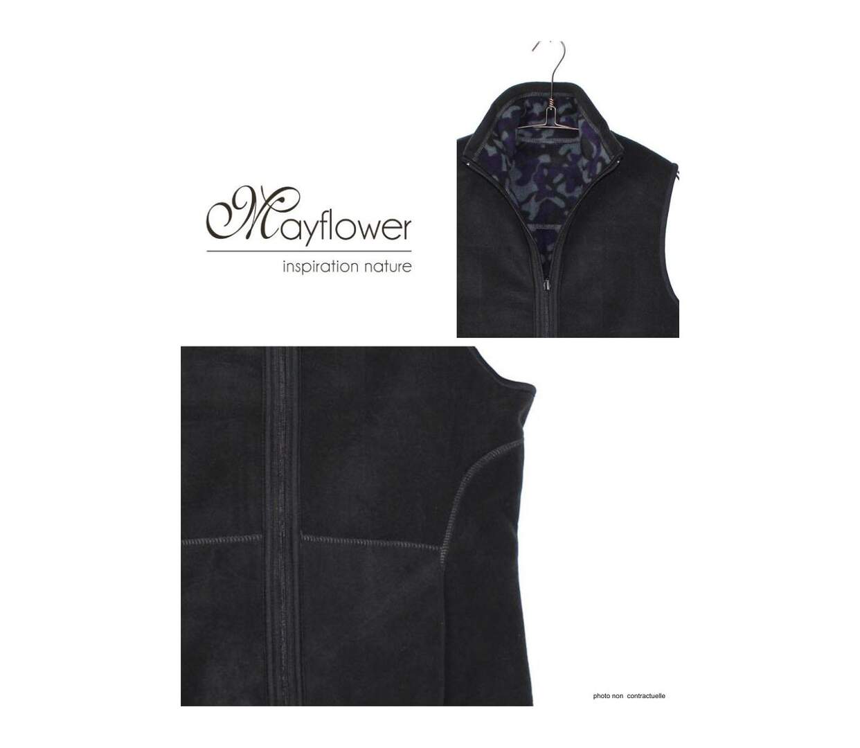 Gilet Polaire Femme Sans Manches Réversible AH1112B (Mayflower)-3
