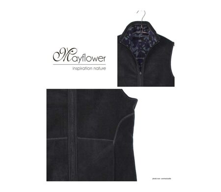 Gilet Polaire Femme Sans Manches Réversible AH1112B (Mayflower)